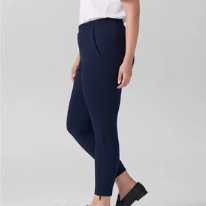 NWT Universal Standard Moro Pocket Signature Ponte Pants navy XS